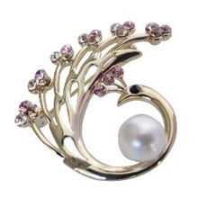 璀璨孔雀開屏 merry茗華時(shí)尚合金鑲stellux奧鉆胸針